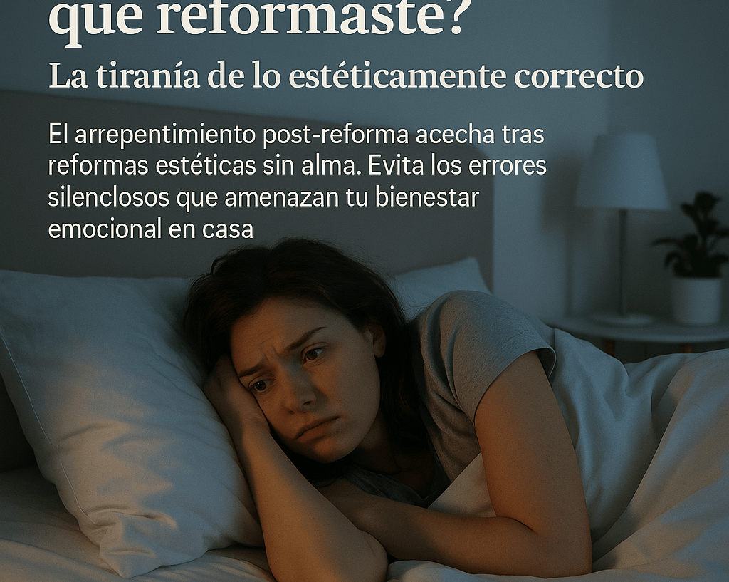 ¿Por qué no puedes dormir bien después de reformar? La tiranía de lo estéticamente correcto